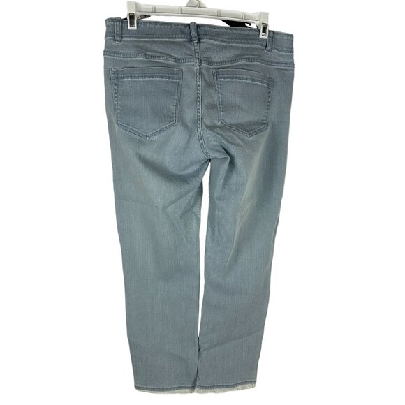 J.Jill Women's Authentic Fit Cropped Jeans Size 4 Light Wash Denim - Picture 3 of 6